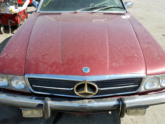 10704412008341 - 1973 MERCEDES-BENZ 450 SL MAROON photo 7