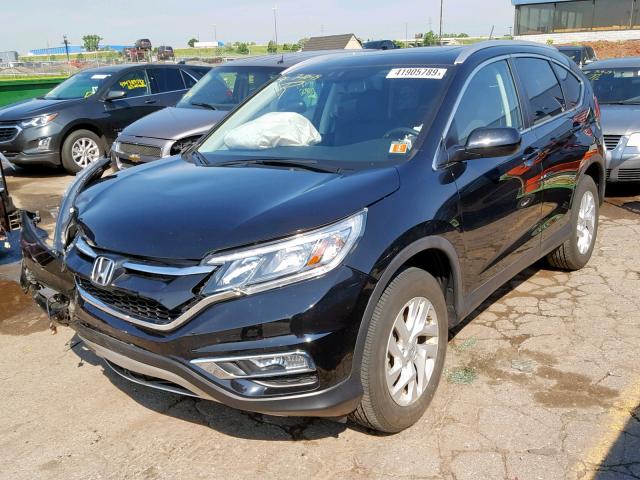 5J6RM4H71GL116136 - 2016 HONDA CR-V EXL BLACK photo 2