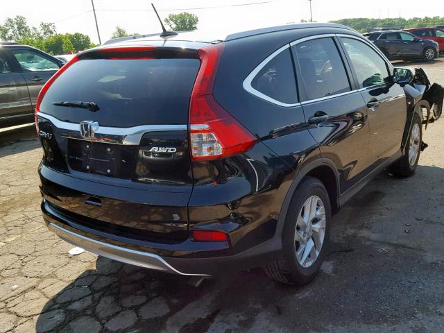 5J6RM4H71GL116136 - 2016 HONDA CR-V EXL BLACK photo 4