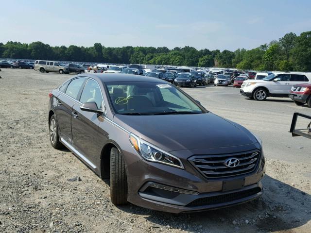 5NPE34AF6GH430510 - 2016 HYUNDAI SONATA SPO BROWN photo 1