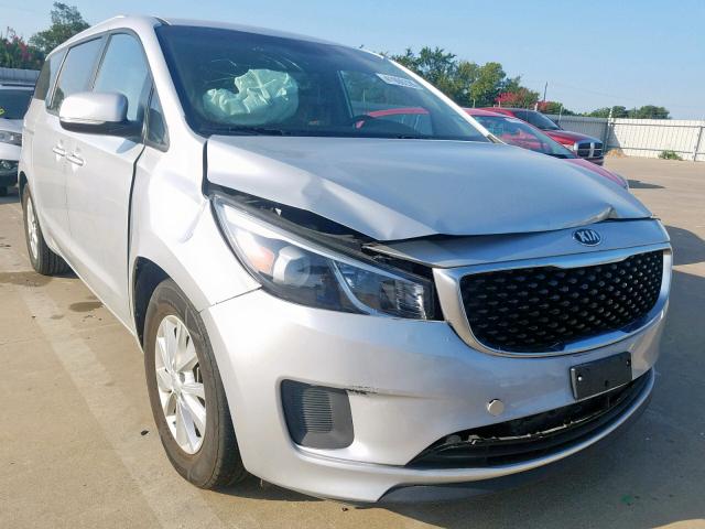 KNDMB5C14G6084506 - 2016 KIA SEDONA LX GRAY photo 1