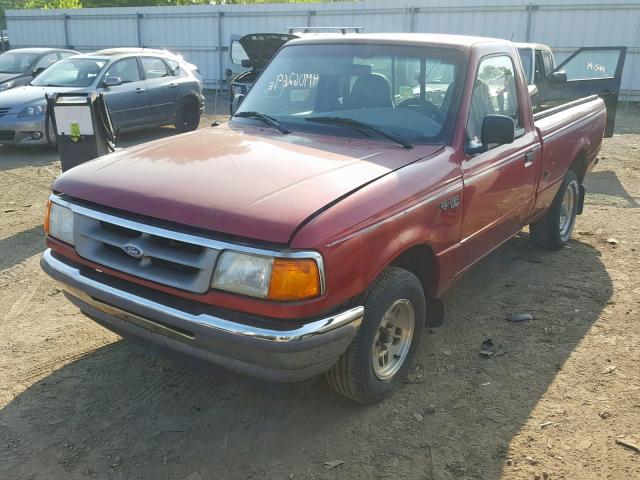 1FTCR10A6VTA78175 - 1997 FORD RANGER RED photo 2