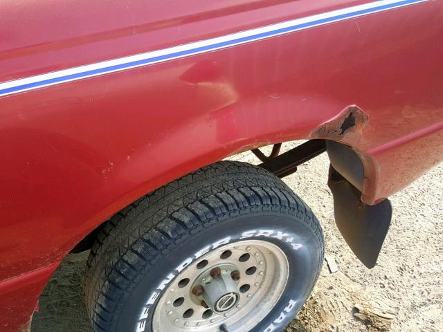 1FTCR10A6VTA78175 - 1997 FORD RANGER RED photo 9
