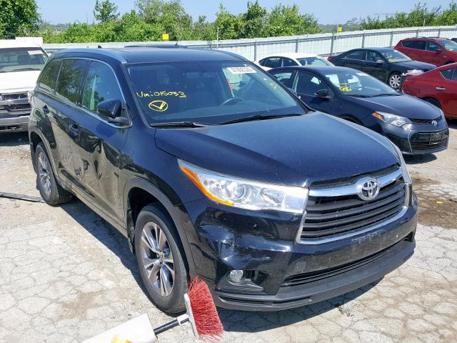 5TDJKRFH5ES015033 - 2014 TOYOTA HIGHLANDER BLACK photo 1