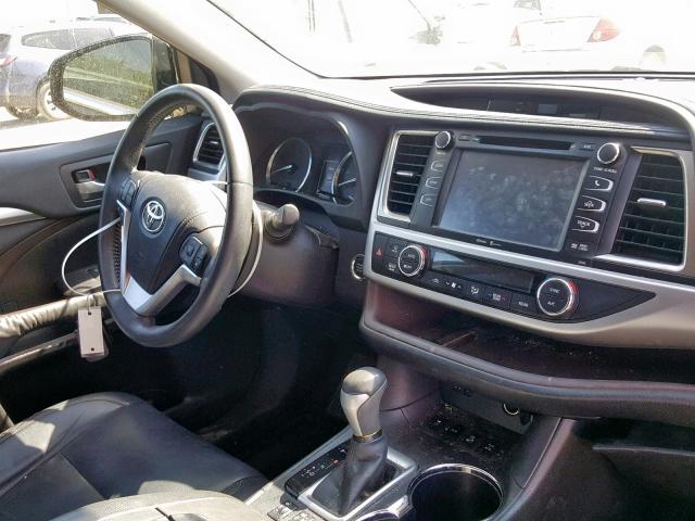 5TDJKRFH5ES015033 - 2014 TOYOTA HIGHLANDER BLACK photo 9