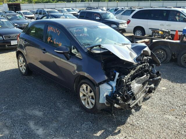 KNADN5A3XD6213532 - 2013 KIA RIO EX GRAY photo 1