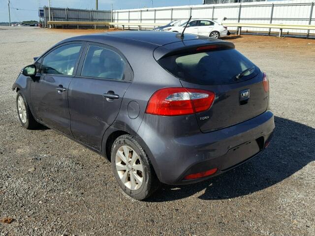 KNADN5A3XD6213532 - 2013 KIA RIO EX GRAY photo 3