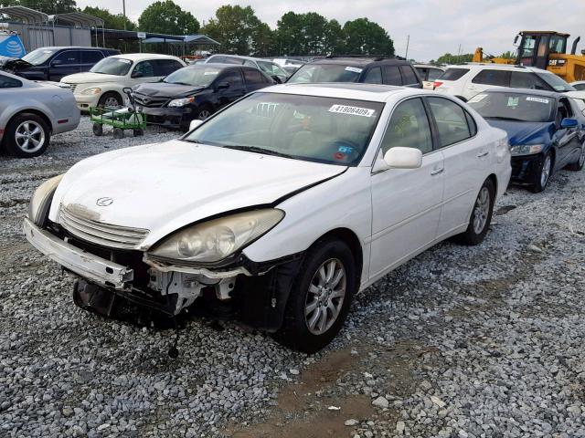 JTHBF30G130144701 - 2003 LEXUS ES 300 WHITE photo 2