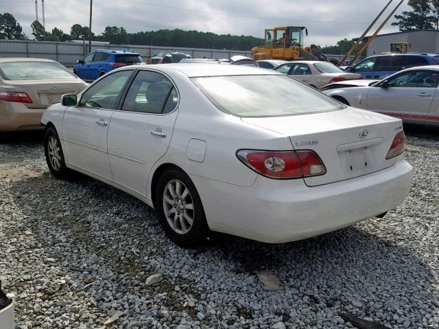 JTHBF30G130144701 - 2003 LEXUS ES 300 WHITE photo 3