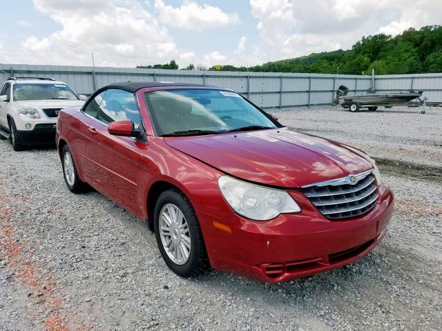 1C3LC55R38N691164 - 2008 CHRYSLER SEBRING TO RED photo 1