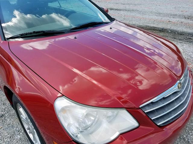 1C3LC55R38N691164 - 2008 CHRYSLER SEBRING TO RED photo 9