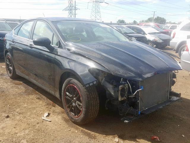 1FA6P0G77E5360987 - 2014 FORD FUSION S BLACK photo 1