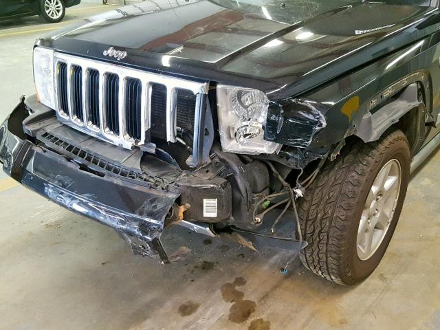 1J8HG58P87C658891 - 2007 JEEP COMMANDER BLACK photo 9