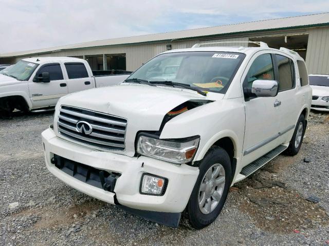 5N3AA08C16N804662 - 2006 INFINITI QX56 WHITE photo 2