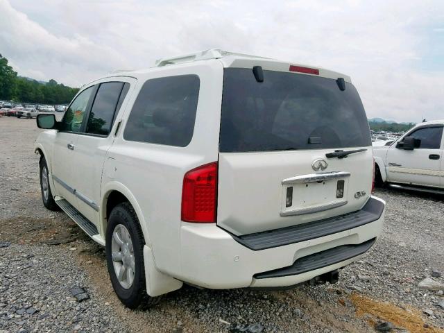 5N3AA08C16N804662 - 2006 INFINITI QX56 WHITE photo 3