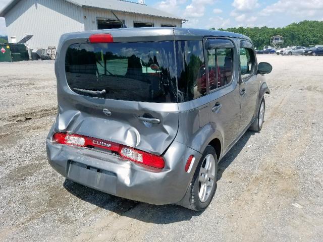 JN8AZ28RX9T103757 - 2009 NISSAN CUBE BASE GRAY photo 4