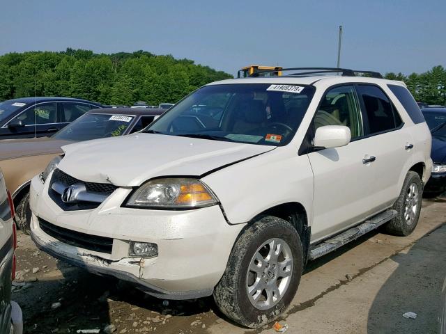 2HNYD18696H539446 - 2006 ACURA MDX TOURIN WHITE photo 2