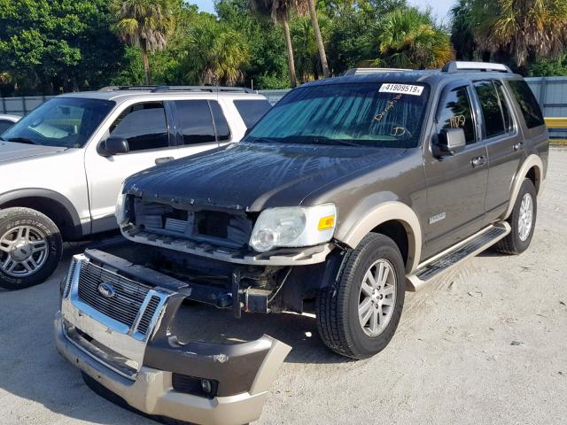 1FMEU74EX6ZA24265 - 2006 FORD EXPLORER E BROWN photo 2