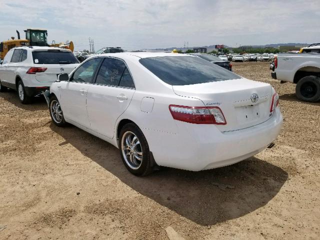 4T1BB46K29U104204 - 2009 TOYOTA CAMRY HYBR WHITE photo 3