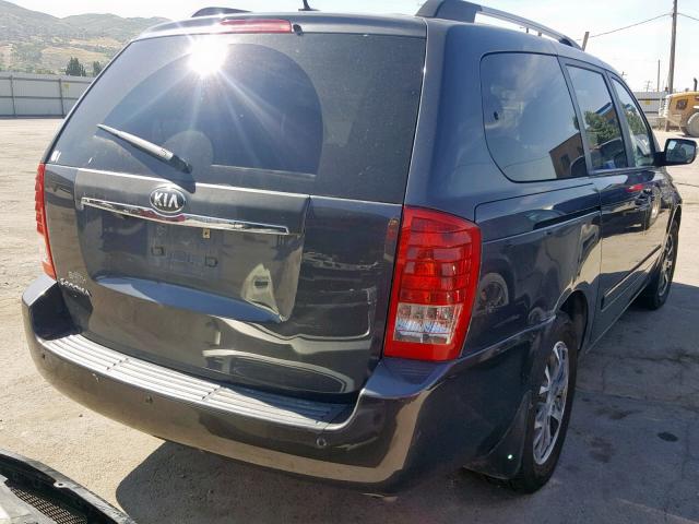 KNDMG4C70E6544855 - 2014 KIA SEDONA LX SILVER photo 4