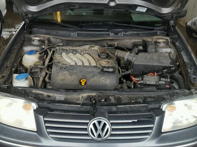 3VWRK69M74M137544 - 2004 VOLKSWAGEN JETTA GL CHARCOAL photo 7