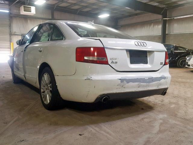 WAUDH74F06N089174 - 2006 AUDI A6 3.2 QUA WHITE photo 3