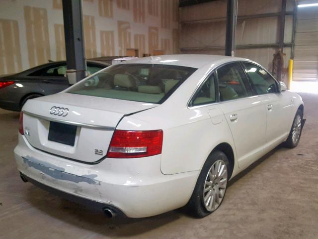 WAUDH74F06N089174 - 2006 AUDI A6 3.2 QUA WHITE photo 4