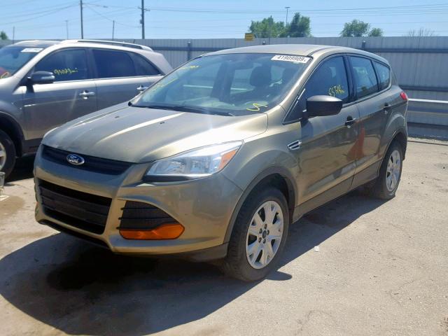 1FMCU0F7XDUC23694 - 2013 FORD ESCAPE S GREEN photo 2