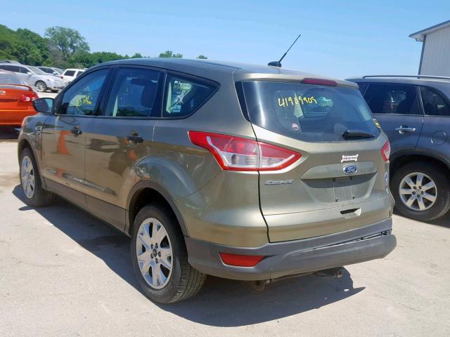 1FMCU0F7XDUC23694 - 2013 FORD ESCAPE S GREEN photo 3