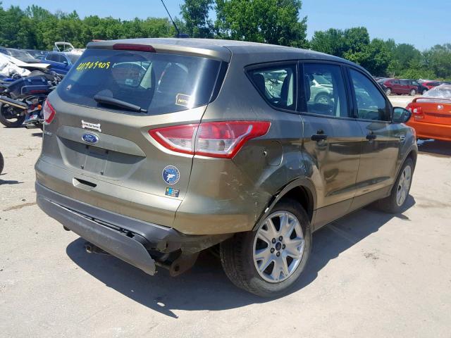 1FMCU0F7XDUC23694 - 2013 FORD ESCAPE S GREEN photo 4