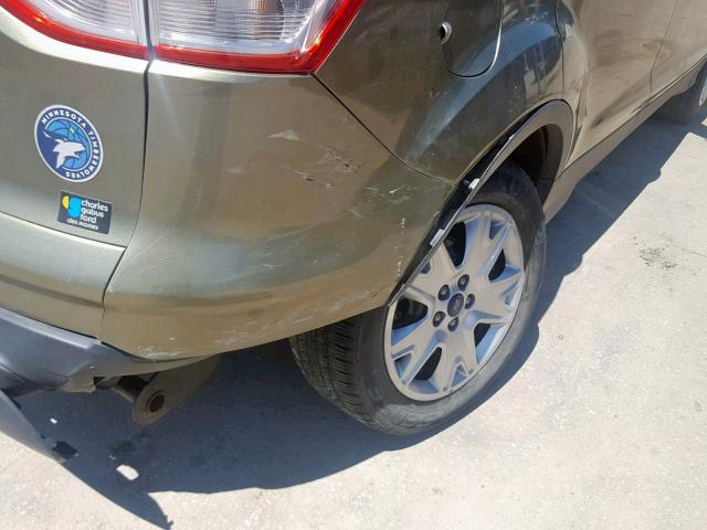 1FMCU0F7XDUC23694 - 2013 FORD ESCAPE S GREEN photo 9