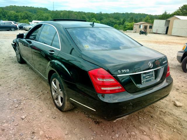 WDDNG8DB3CA451682 - 2012 MERCEDES-BENZ S 350 BLUE BLACK photo 3