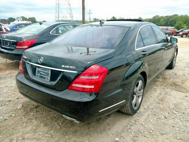 WDDNG8DB3CA451682 - 2012 MERCEDES-BENZ S 350 BLUE BLACK photo 4