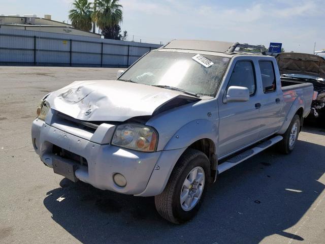 1N6ED29X03C414501 - 2003 NISSAN FRONTIER C SILVER photo 2