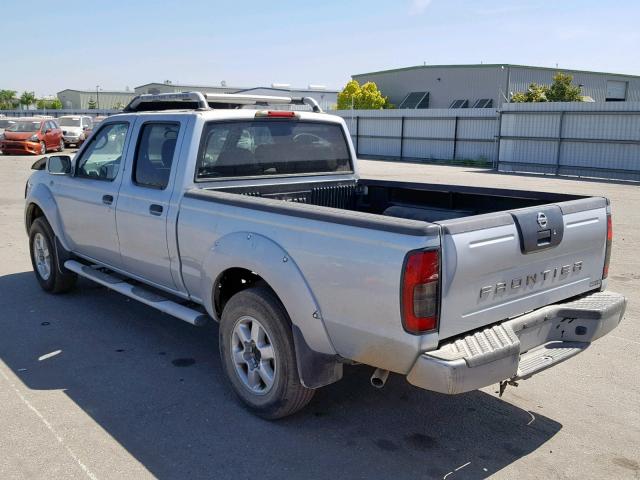 1N6ED29X03C414501 - 2003 NISSAN FRONTIER C SILVER photo 3