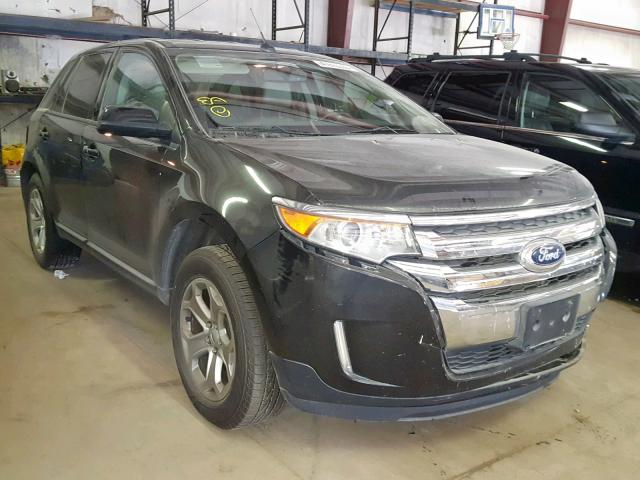 2FMDK4JC4CBA71583 - 2012 FORD EDGE SEL BLACK photo 1