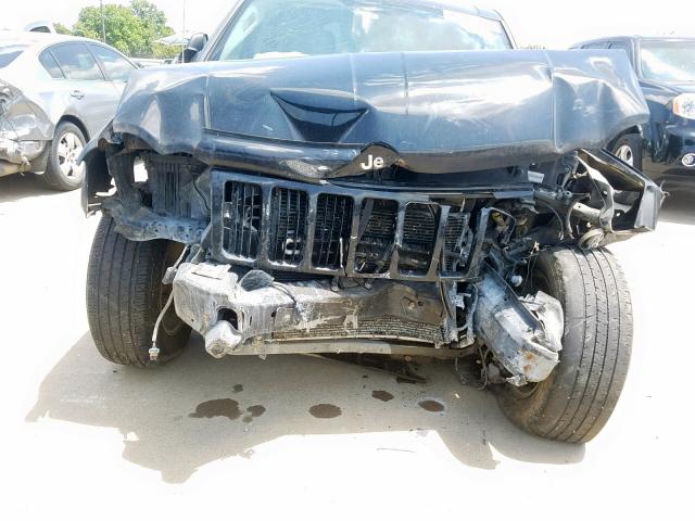 1J8HS48P57C594978 - 2007 JEEP GRAND CHER BLACK photo 9