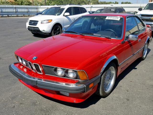 WBAEC8402H0614756 - 1987 BMW 635 CSI AU RED photo 2