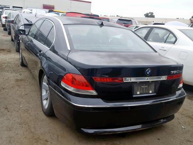 WBAGN83424DK11001 - 2004 BMW 760 LI BLACK photo 3