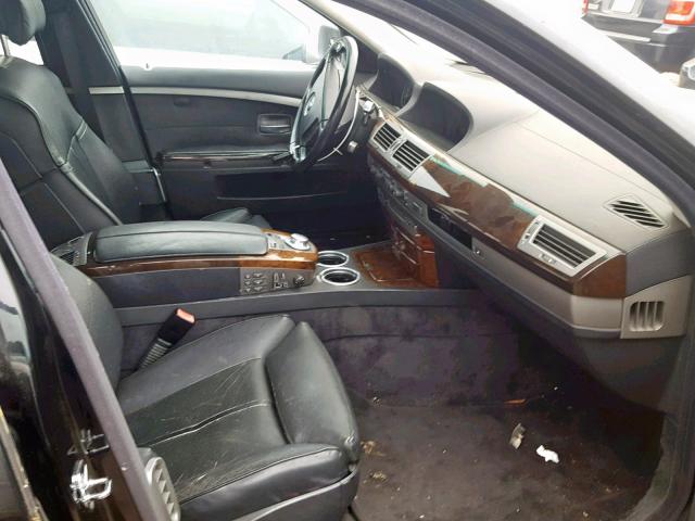 WBAGN83424DK11001 - 2004 BMW 760 LI BLACK photo 5