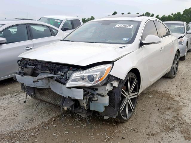 2G4GM5ER0F9164298 - 2015 BUICK REGAL PREM WHITE photo 2