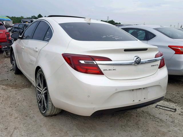 2G4GM5ER0F9164298 - 2015 BUICK REGAL PREM WHITE photo 3