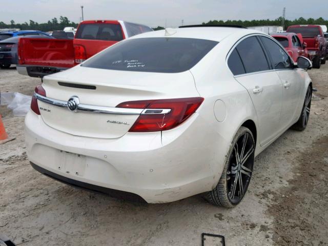 2G4GM5ER0F9164298 - 2015 BUICK REGAL PREM WHITE photo 4