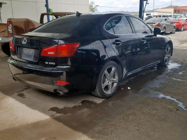 JTHBK262582059678 - 2008 LEXUS IS 250 BLACK photo 4