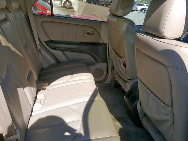 JT6GF10UXX0031926 - 1999 LEXUS RX 300 GOLD photo 6