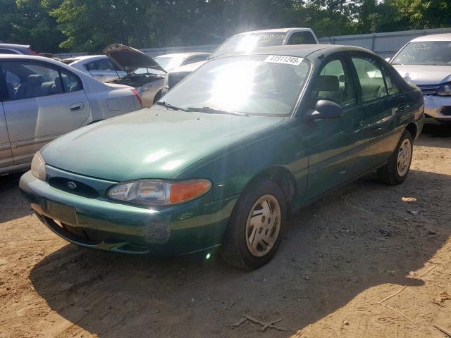 1FAFP13P7XW162953 - 1999 FORD ESCORT GREEN photo 2