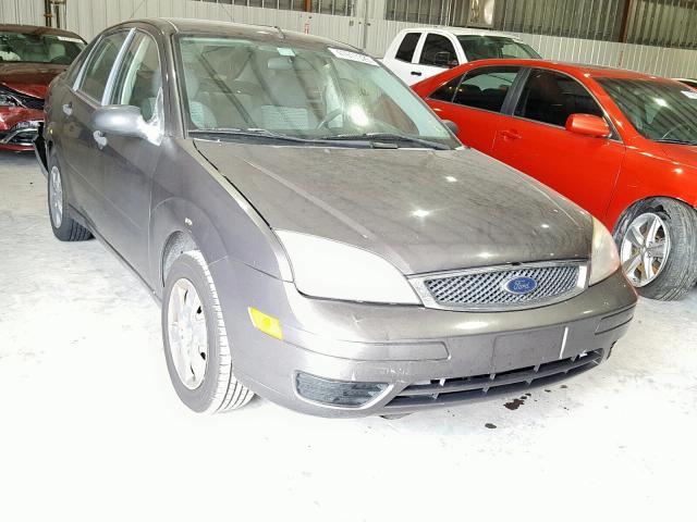 1FAHP34N87W240948 - 2007 FORD FOCUS ZX4 GRAY photo 1