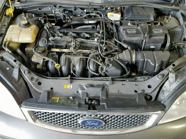 1FAHP34N87W240948 - 2007 FORD FOCUS ZX4 GRAY photo 7