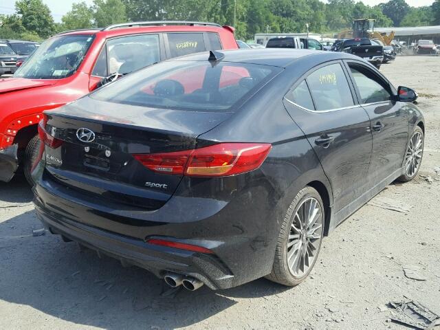 KMHD04LB9HU315420 - 2017 HYUNDAI ELANTRA SP BLACK photo 4