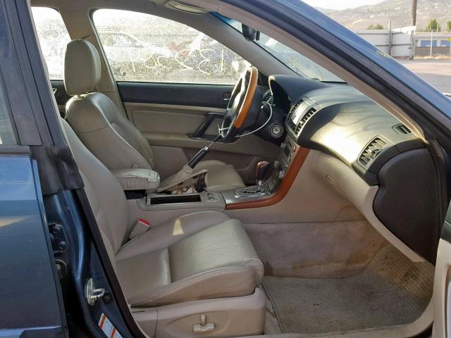 4S4BP85C354312296 - 2005 SUBARU LEGACY OUT GRAY photo 5